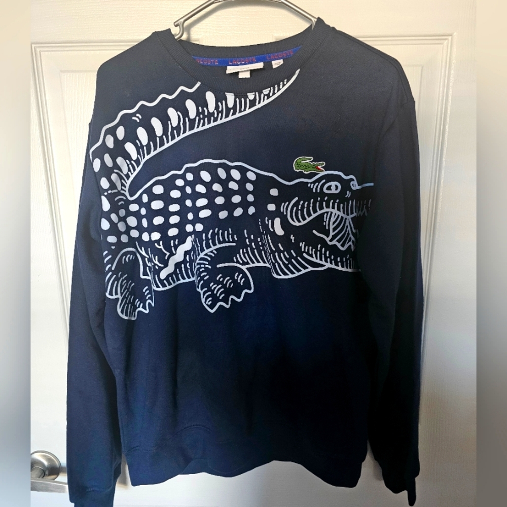 Lacoste logo sweatshirt sz 5 slim fit